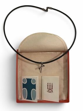 Men’s James Avery sterling silver cross pendant and brown leather necklace